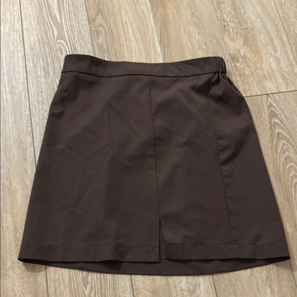 Elegant Brown Mini Skirt